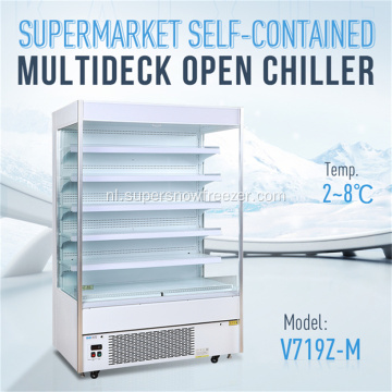 Commerciële supermarkt Open display koelkast te koop